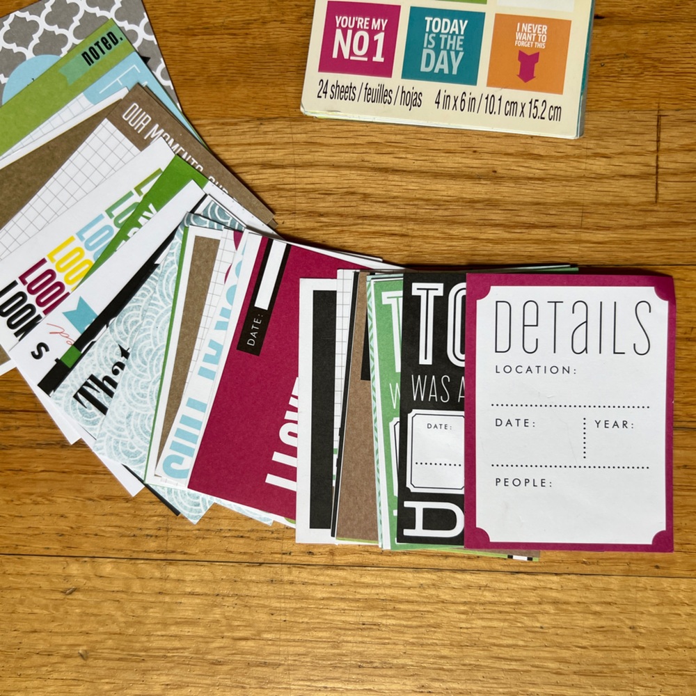 Journaling Scrapbook Craft Pads and Sheet Set - Picture 3 of 13